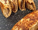 Foto del paso 4 de la receta: Rollitos rellenos de plátano 🍌y chocolate🍫