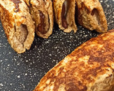 Foto del paso 4 de la receta: Rollitos rellenos de plátano 🍌y chocolate🍫