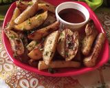 A picture of step 3 of Potato Wedges.
