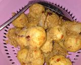 A picture of step 3 of Yam balls.