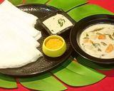 A picture of step 6 of Neer Dosa and Vegetable Stew.