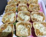 Foto del paso 5 de la receta: Canastitas de pollo y queso (con carcaza de pollo)