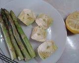 Foto del paso 3 de la receta: Rigatonis rellenos de Brie con salmón y verduras
