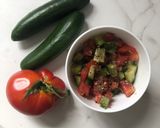 A picture of step 3 of Super quick Mediterranean Salad (vegan).