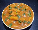 A picture of step 10 of Baby Corn Massala.
