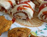 A picture of step 6 of Chicken slice rolls.