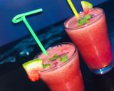 A picture of step 3 of Watermelon freeze.