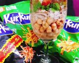 A picture of step 3 of Kurkure Chaat.