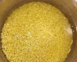 A picture of step 2 of Moong daal namkeen.