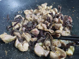 Miến xào mề gà
