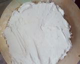 A picture of step 4 of Cricket 🏏 theme cake.