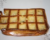 Foto del paso 1 de la receta: Gofre de patata con bacalao confitado, salmorejo y chips de zanahoria