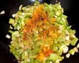 A picture of step 3 of Fried shimla mirch 🫑🫑🌰.