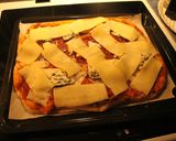 Foto del paso 5 de la receta: Pizza Zawinul, 3 quesos tres