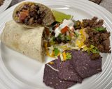 A picture of step 13 of Beef and Black Bean Crunch Burritos.