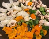 A picture of step 5 of Orange Chicken.