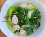 Hình bước làm 5 của món Mồng tơi nấu giò sống