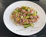 A picture of step 1 of Spicy Beef Salad with Lemongrass.