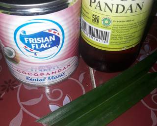 Celdol unyu-unyu/ cendol cocopandan - Step 4