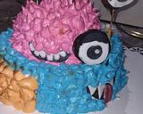 Foto del paso 9 de la receta: Torta monstruitos!! Para Isabella y Bianca!! Feliz día de la niñez!!❤️❤️❤️