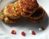 A picture of step 5 of Soya Aloo Tikki.