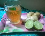 A picture of step 4 of Ginger Lemon Tea.