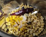 A picture of step 2 of Beans cooked with flavoured dal (Beans paruppu usli).