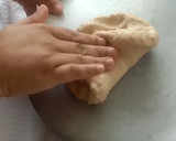 A picture of step 2 of Soft Chapati with new method.