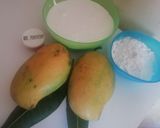 A picture of step 1 of Mango Sorbet.