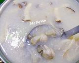 Hình bước làm 3 của món Cháo Hàu Nấu Nấm