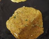 A picture of step 2 of Hara bhara pan cake.
