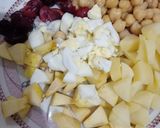 A picture of step 2 of Russian Salad.
