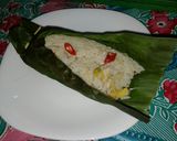 Foto langkah ke 4 dari resep Nasi Bakar ayam suwir.