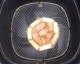 A picture of step 2 of Pan-Fried Bánh Tét Pizza Style.