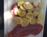 Foto del paso 1 de la receta: Bistec relleno de papa y jamón