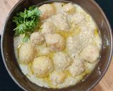 A picture of step 15 of ALOO DUM in WHITE GRAVY...