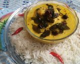 A picture of step 5 of Karhi pakora.