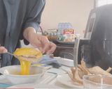 รูปขั้นตอนการทำที่ 2 ของ Hamcheese Pocket By Air Flyer : ขนมปังแฮมชีสทอดไร้น้ำมัน 🍞🧀🤍