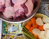 Hình bước làm 1 của món Bún cà ri vịt