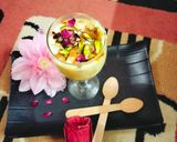 A picture of step 3 of Walnut mango Lassi.