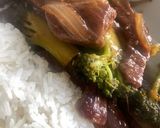A picture of step 4 of Broccoli and Beef 🥩.