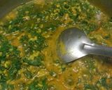 A picture of step 3 of Palak mung dal.