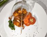 A picture of step 6 of Khoya mater paneer.