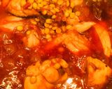 A picture of step 3 of Chicken or chane ki daal.