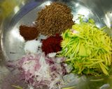 A picture of step 1 of Raw Mango - Onion Salad.