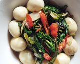 Foto langkah ke 7 dari resep Tumis Kangkung Telur Puyuh.