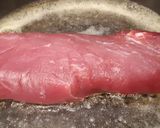 Baconos szűzpecsenye gombamártással recept fázis 1 fotója