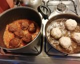 Foto del paso 7 de la receta: Albóndigas de carne mixta con salsa de tomate liviana