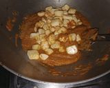 A picture of step 4 of Panner curry.