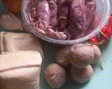 Foto langkah ke 1 dari resep Tumis Cumi Asin Tahu Bakso.
